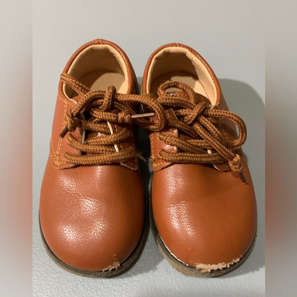 MEC Brown Kids Dress Shoes